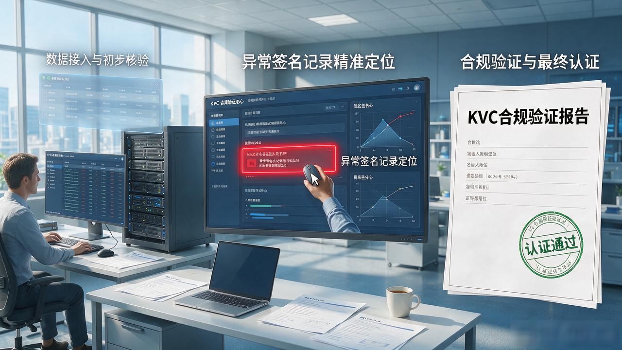 交易签名验证完整链路_KVC认证密钥验证合规逻辑_数字货币KVC认证